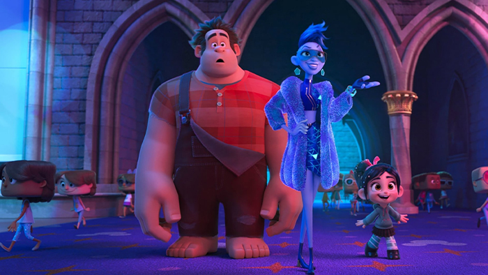 Yesss character shows a stunned Ralph and excited Vanellope BuzzTube.